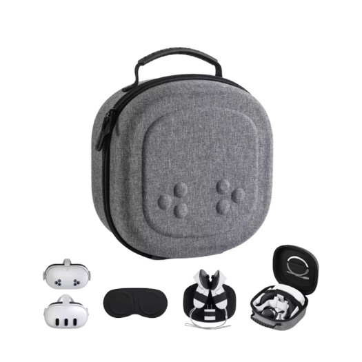 Carrying Case for Meta Quest 3S/Quest 3, Hard Travel Case Compatible with Original Head Strap, Controllers and Accessories Case